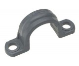 PVC conduit clamp for securing a return line